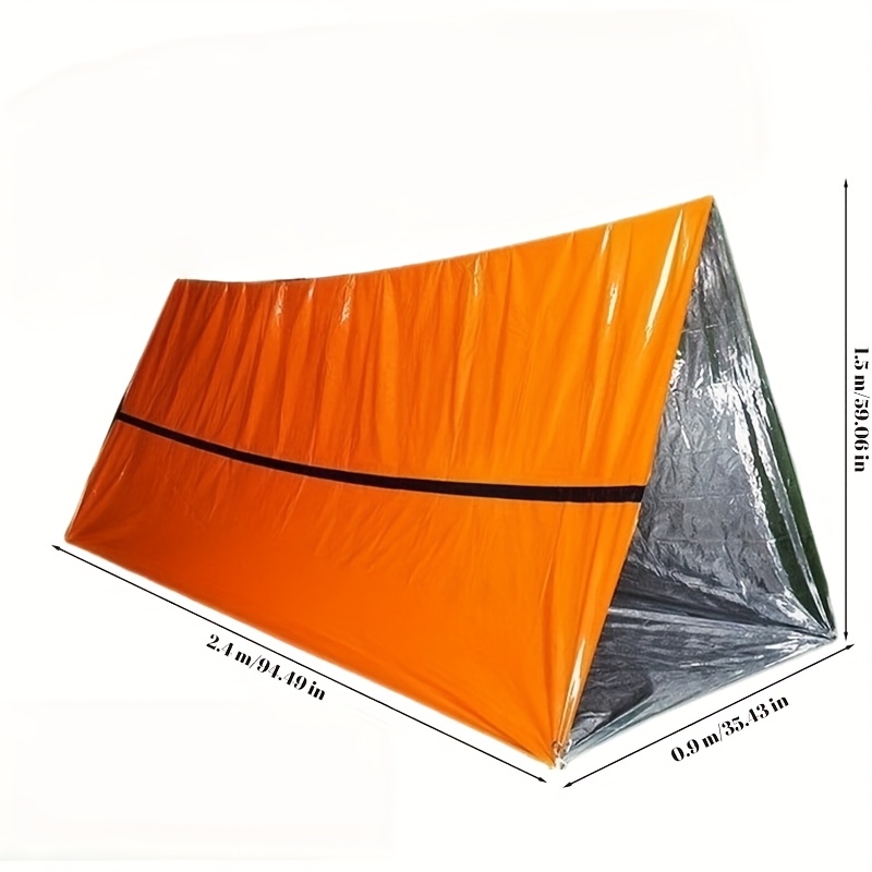 9-częściowy zestaw survivalowy – Emergency Mylar Tent recenzja i cena